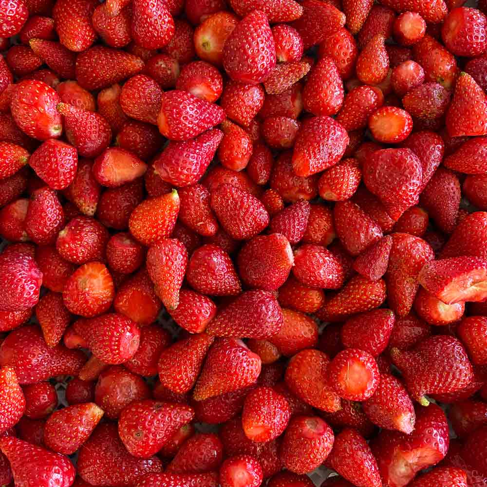 Composta di fragola biologica 200 g 4 Fragole appena raccolte biologiche