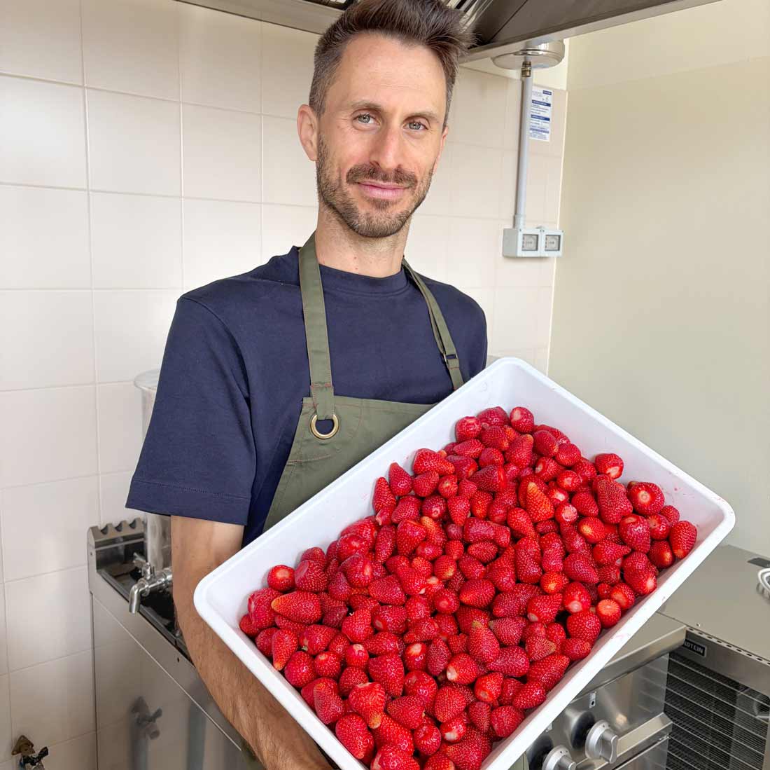 Composta di fragola biologica 200 g 5 Preparazione composta di fragole