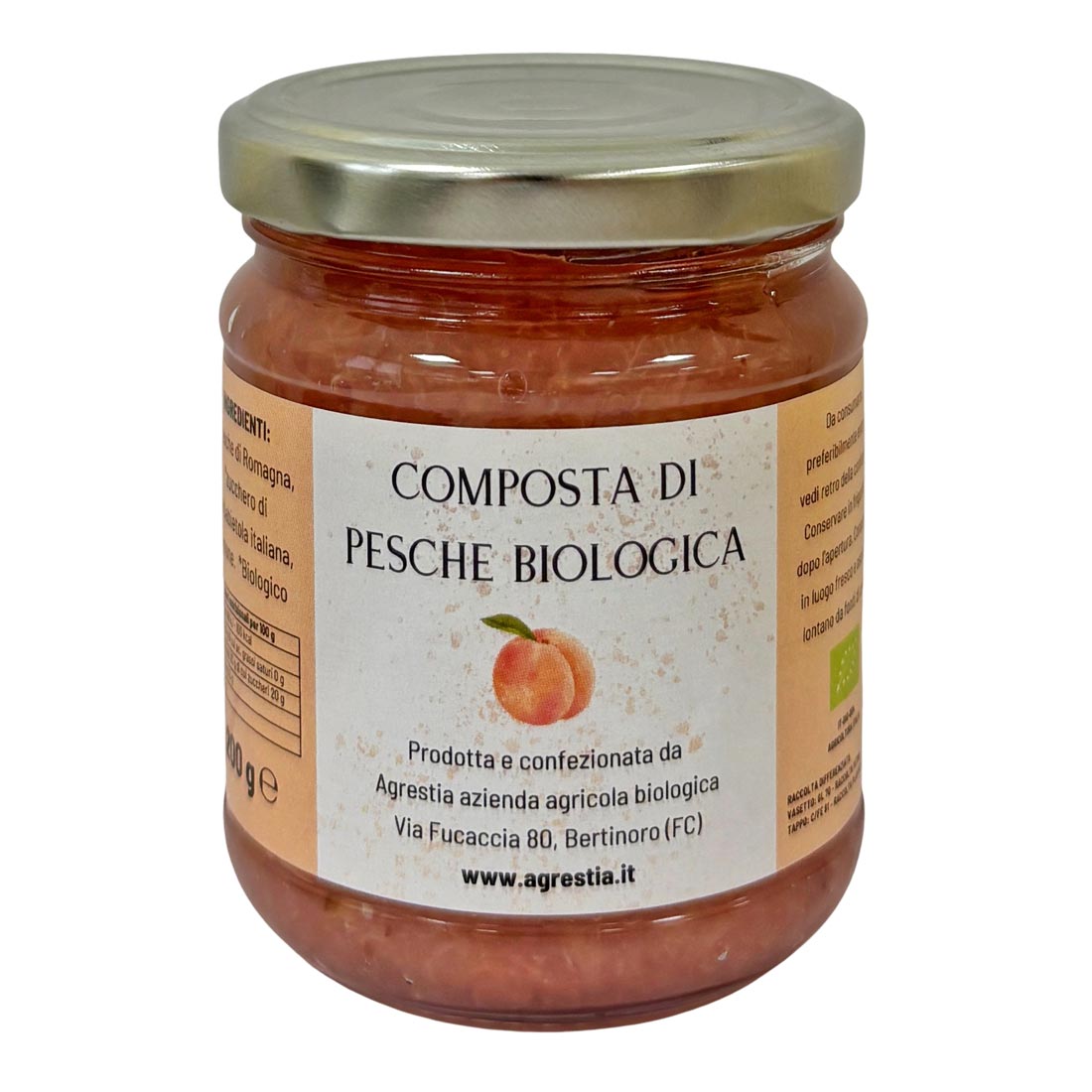 Composta di pesche biologica - fronte